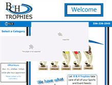 Tablet Screenshot of bhtrophies.com